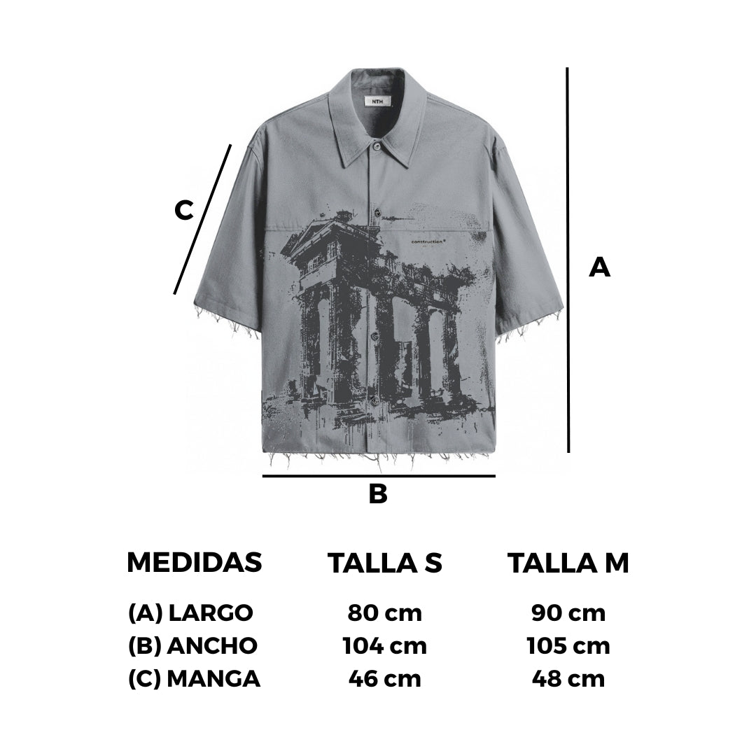 Camisa "Construction" Plomo