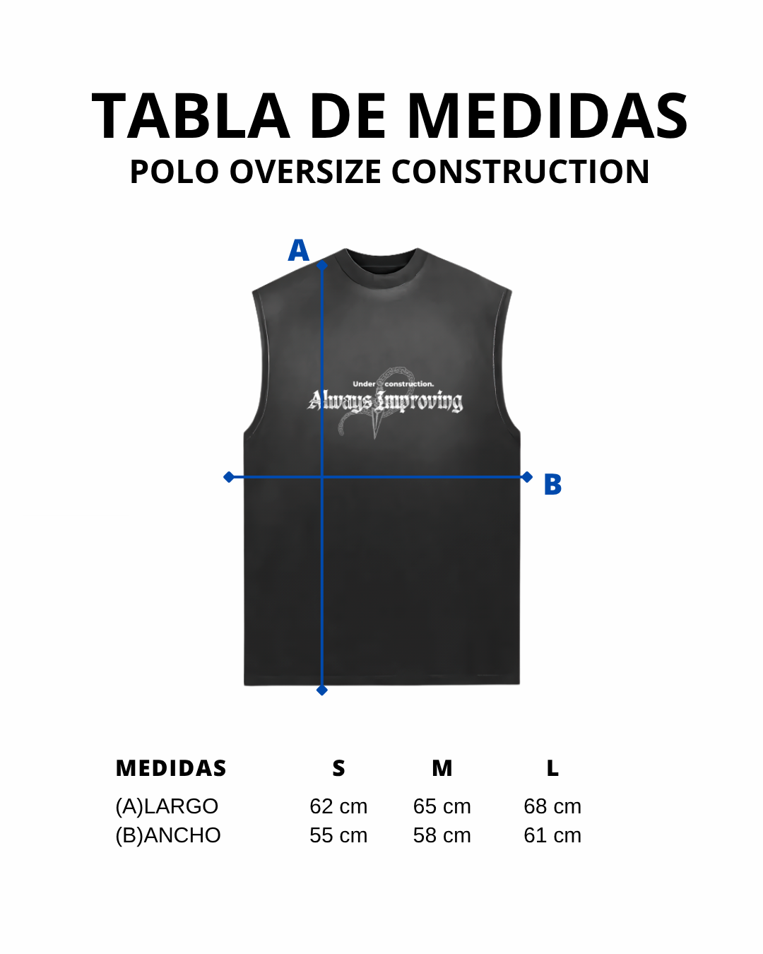 "ALWAYS IMPROVING V2" - TANK TOP OVERSIZE