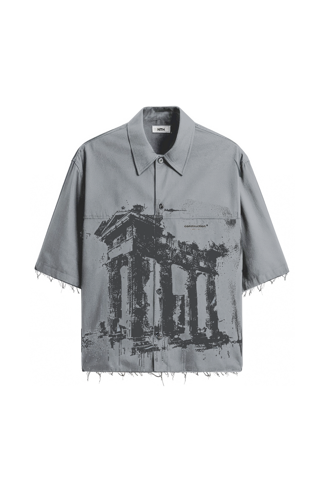 Camisa "Construction" Plomo