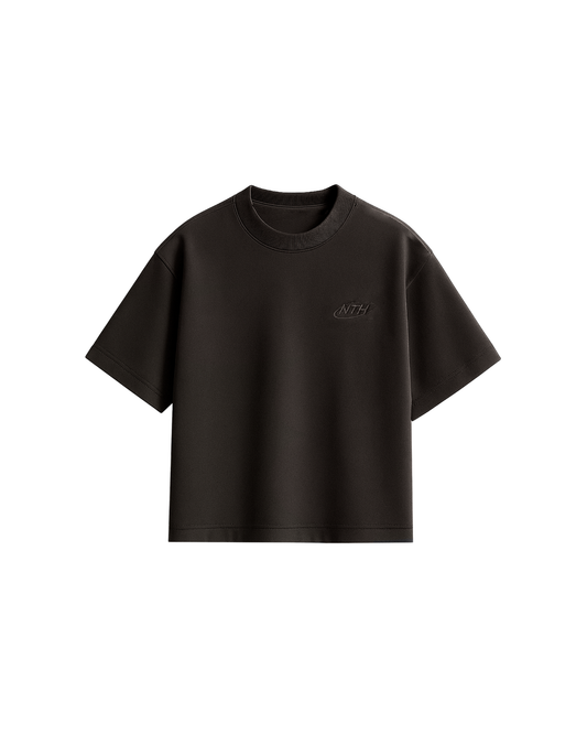 Polo boxy Marron High Cotton