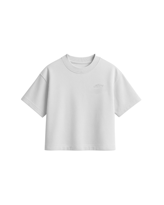 Polo boxy Blanco High Cotton