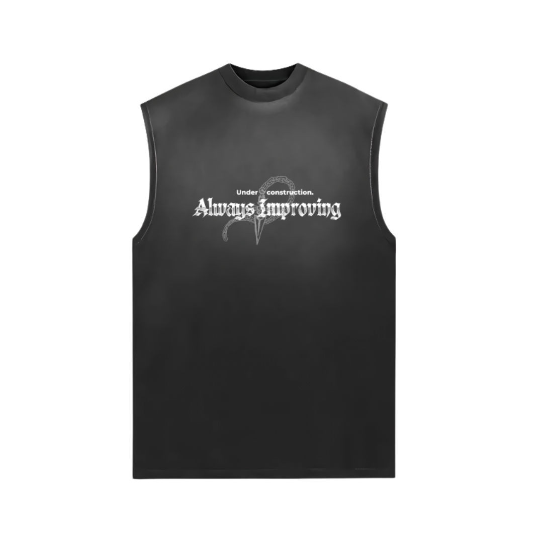 "ALWAYS IMPROVING V2" - TANK TOP OVERSIZE