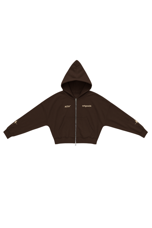 Zip Hoodie WtgGoals Marrón