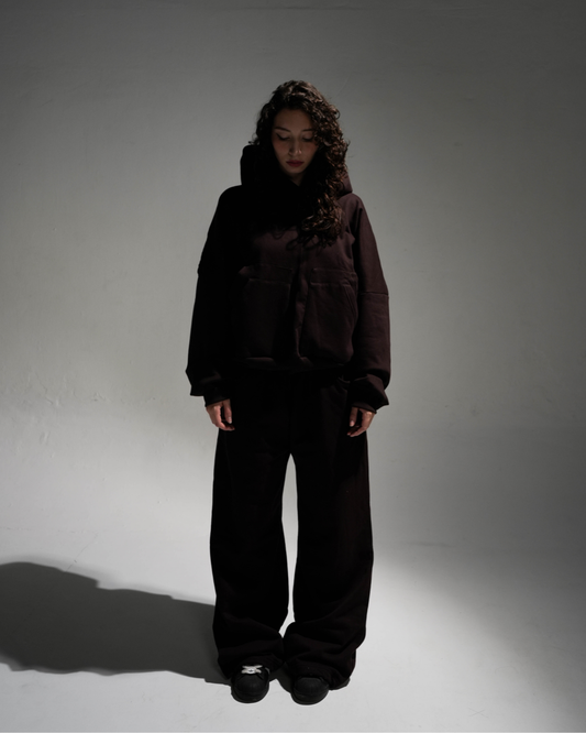 HOODIE STILL HEAVY ´LOAD´ MARRÓN