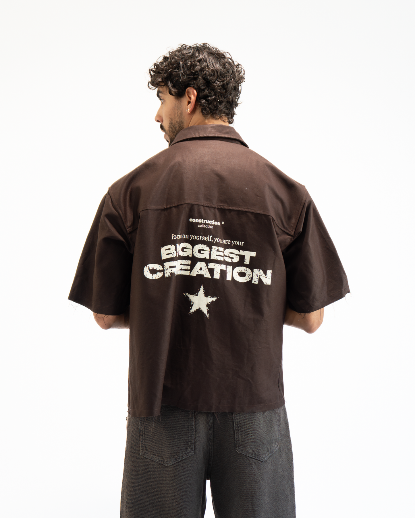 Camisa "Construction" Marrón