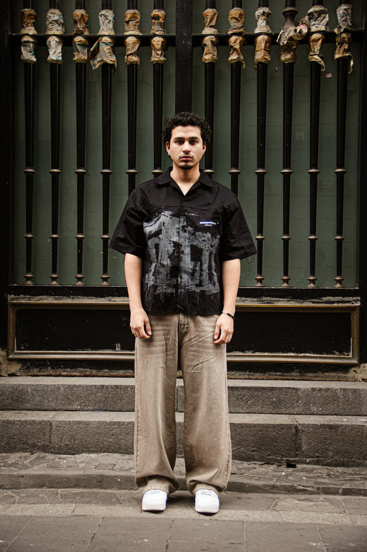 Camisa "Construction" Negro