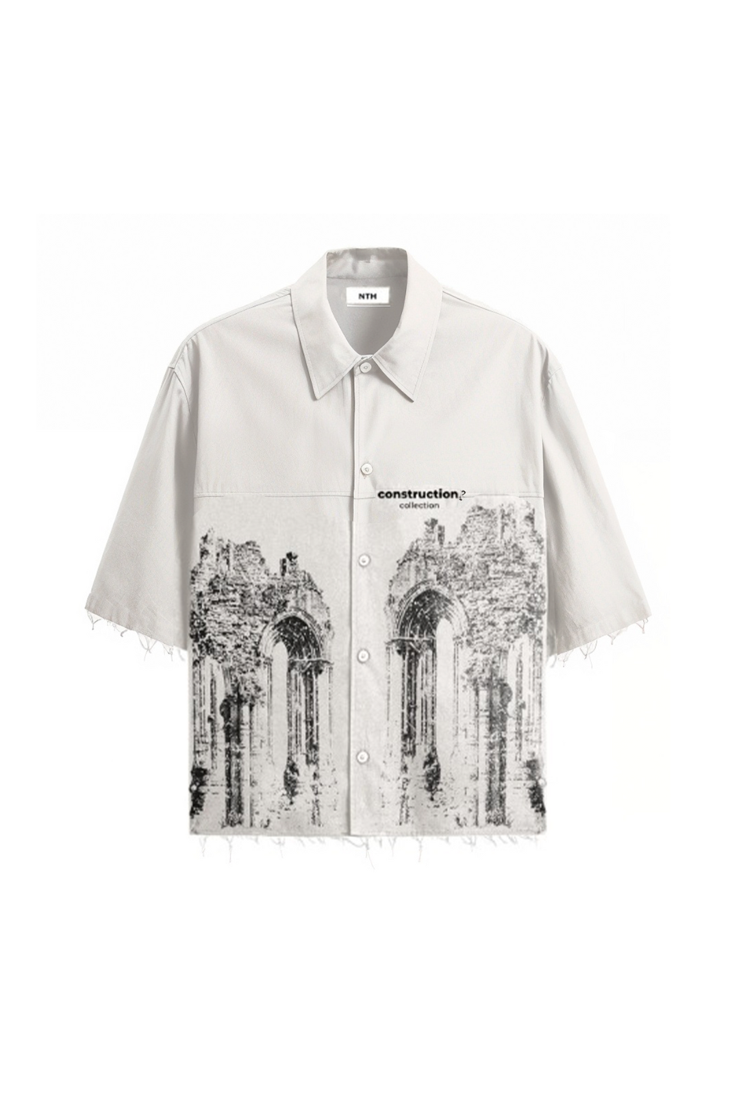 Camisa "Construction" Hueso